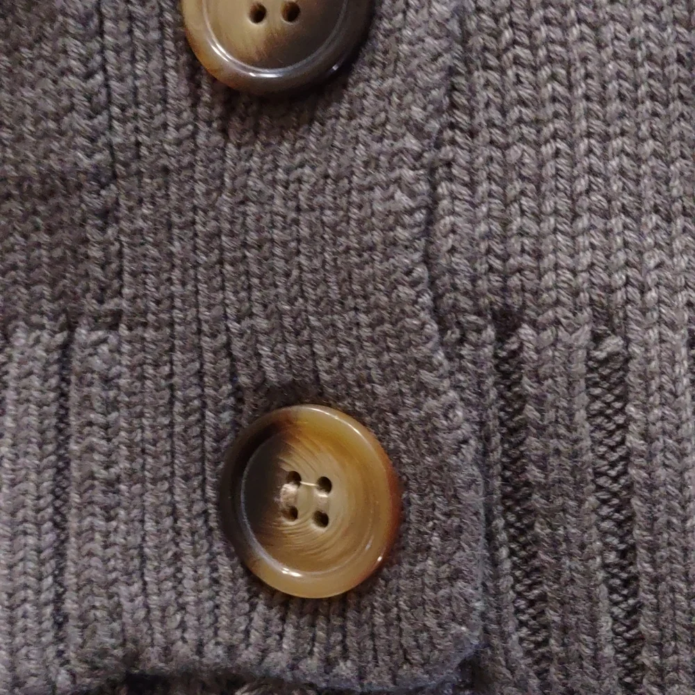 LAST ONE ⚡Boho  Cropped Pocket  Button up Cardigan Sweater - Picture 7 of 12
